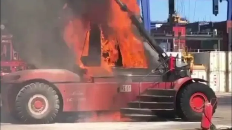Imagen del incendio.