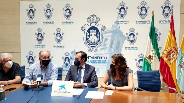 Un momento de la rueda de prensa.
