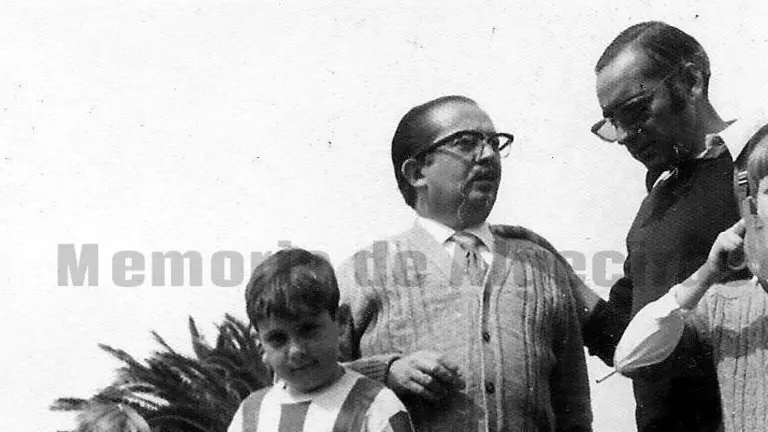 Ricardo Silva junto a Manuel Heredia en 1971