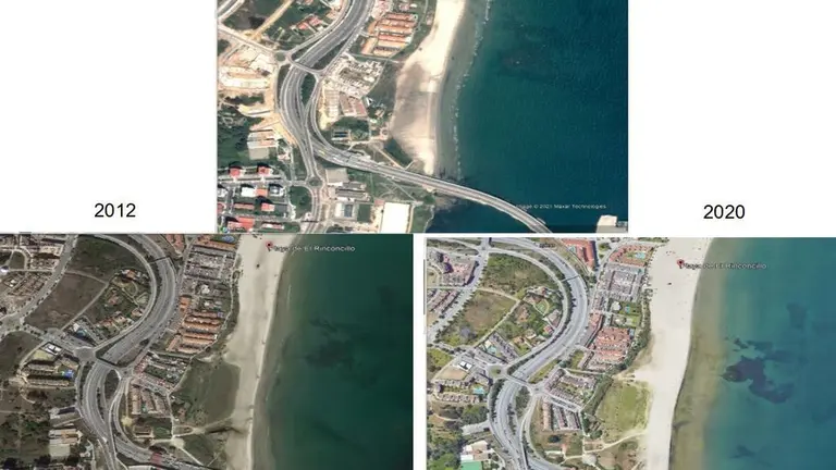 Evoluci&oacute;n de la playa.