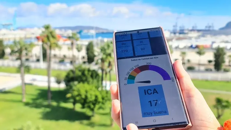 fotos datos calidad aire Puerto Algeciras