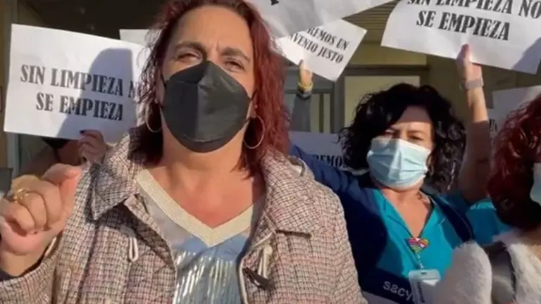 &Aacute;ngela Aguilera trabajadoras limpieza Punta Europa
