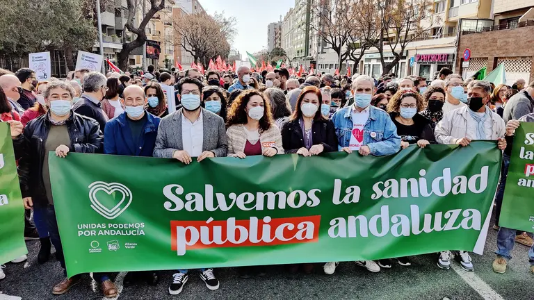 UP en la manifestaci&oacute;n de C&aacute;diz